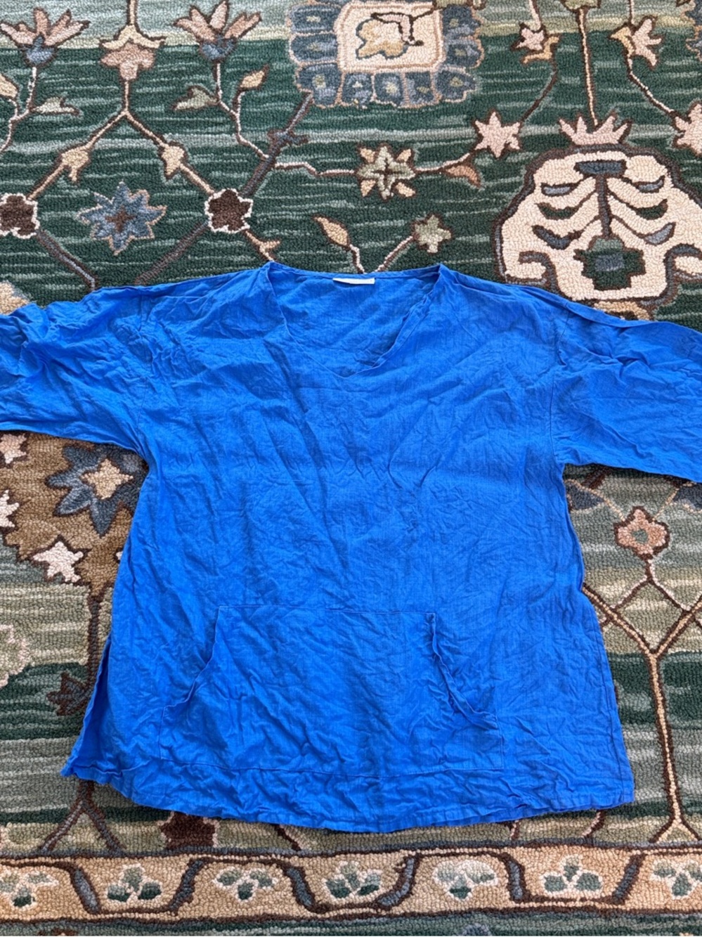 Bryn Walker Blue 3/4 Sleeve Tunic